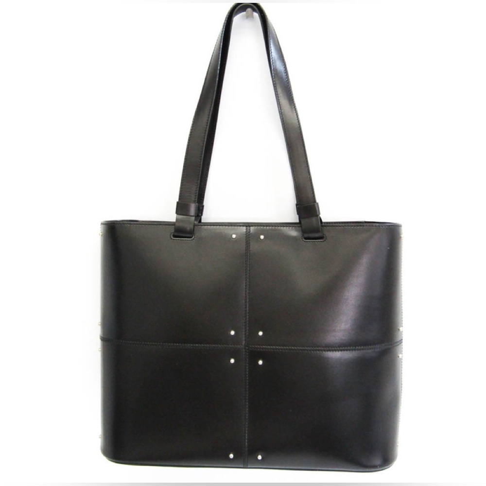 Beautiful TOD’S Black Leather Studded Tote